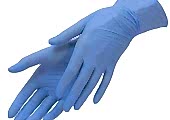 Перчатки нитриловые голубые M 100 шт./50 пар - site41.local - Алматы