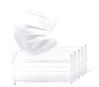 Маска 3-x слойная Белая на резинках Спанбонд 100 штук. - site41.local - Алматы