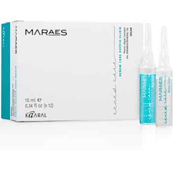 Эмульсия «Восстанавливающий эликсир» для повреждённых и тусклых волос Kaaral Maraes Renew Care Doppio Elixir, 12 ампул по 10 мл - site41.local - Алматы