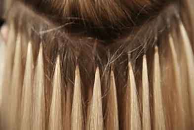 Крепление прядей при ленточном наращивании волос